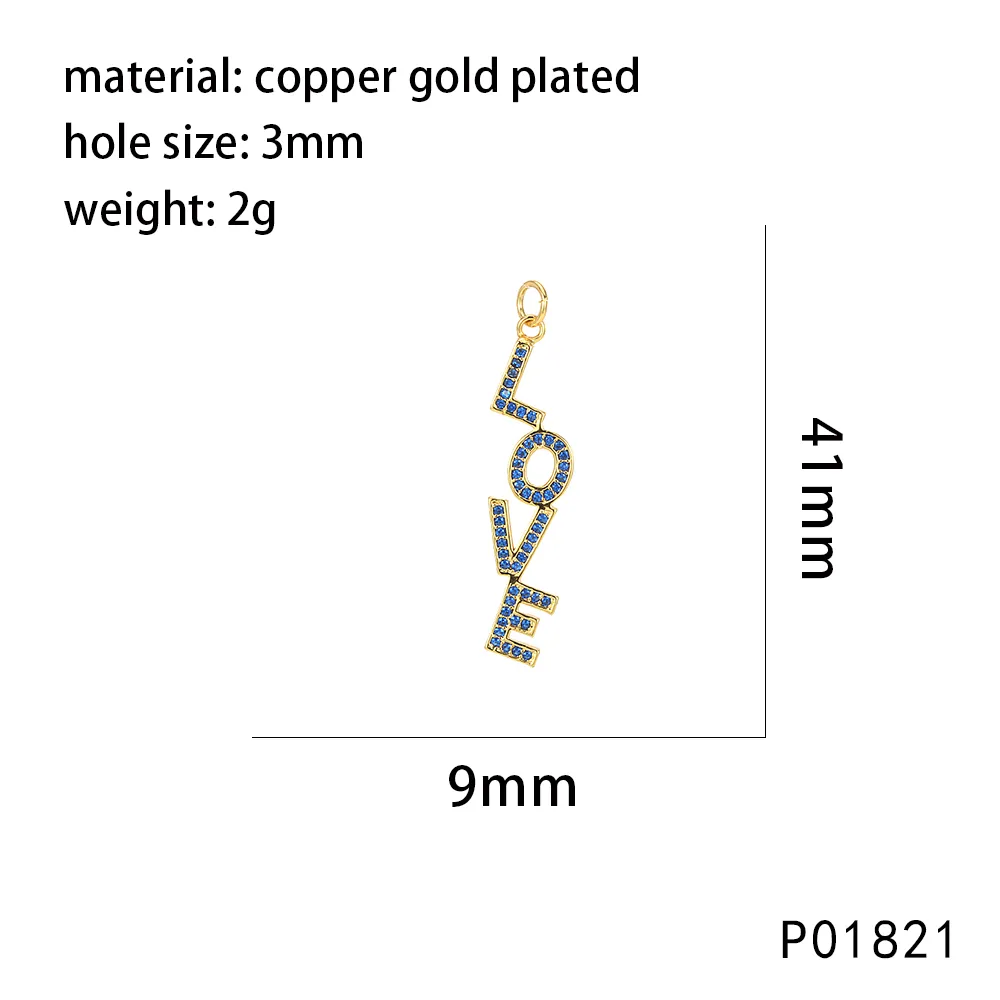IG Style Paper Clip Letter Heart Shape Copper Inlay Zircon DIY Ornament Accessories display picture 2