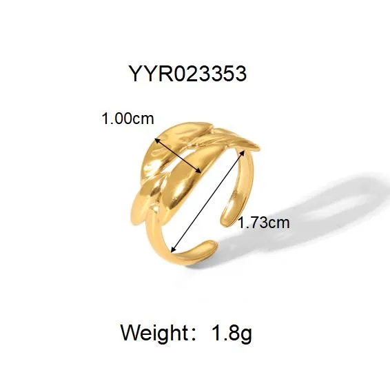 Vacation Classic Style Heart Shape 304 Stainless Steel Heart Flowers Hollow Out 18K Gold Plated Unisex Rings display picture 15