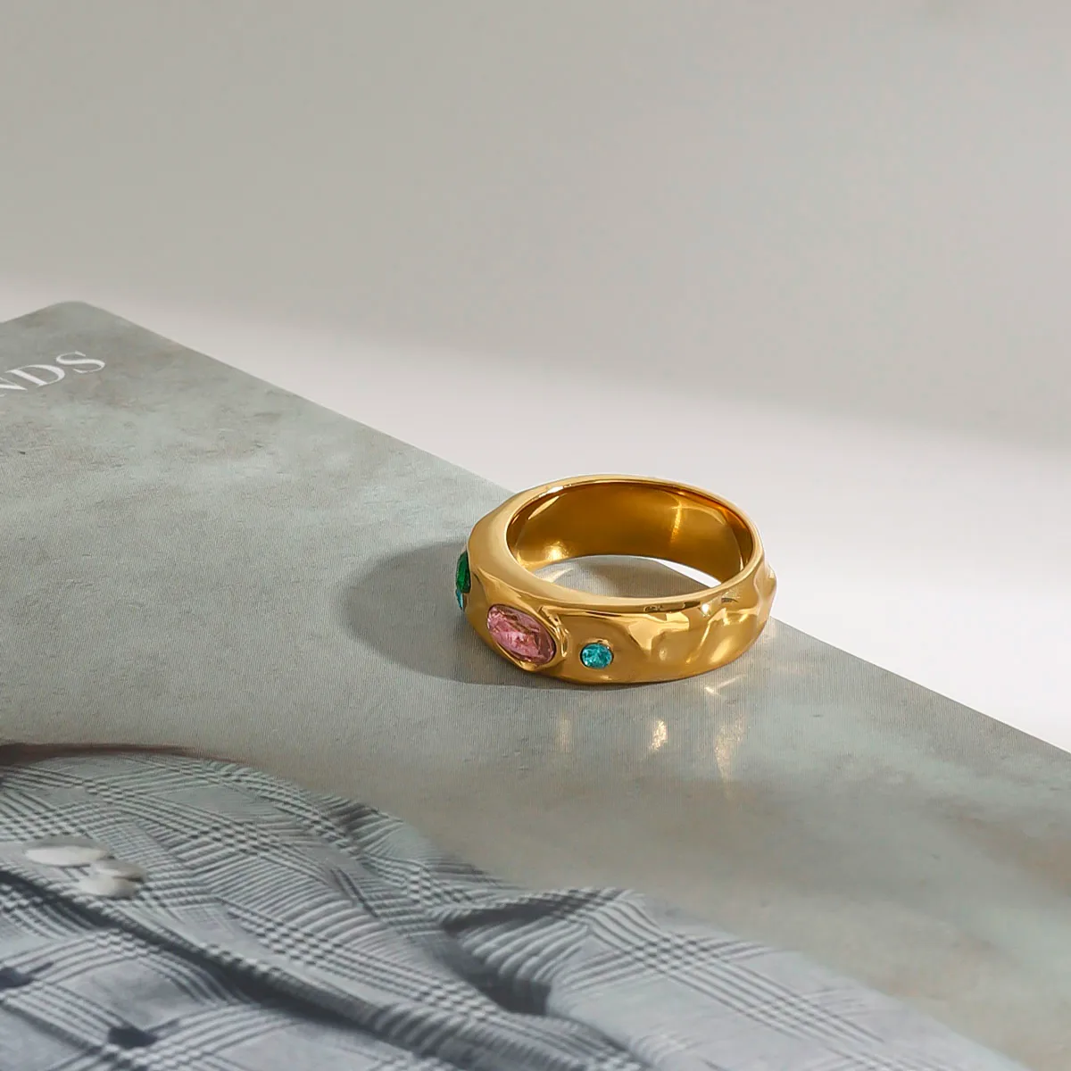 Modern Style Simple Style Geometric 304 Stainless Steel Women's Rings display picture 5