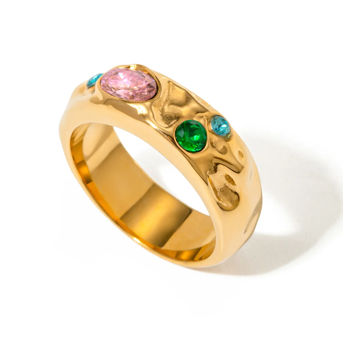 Modern Style Simple Style Geometric 304 Stainless Steel Women's Rings display picture 7