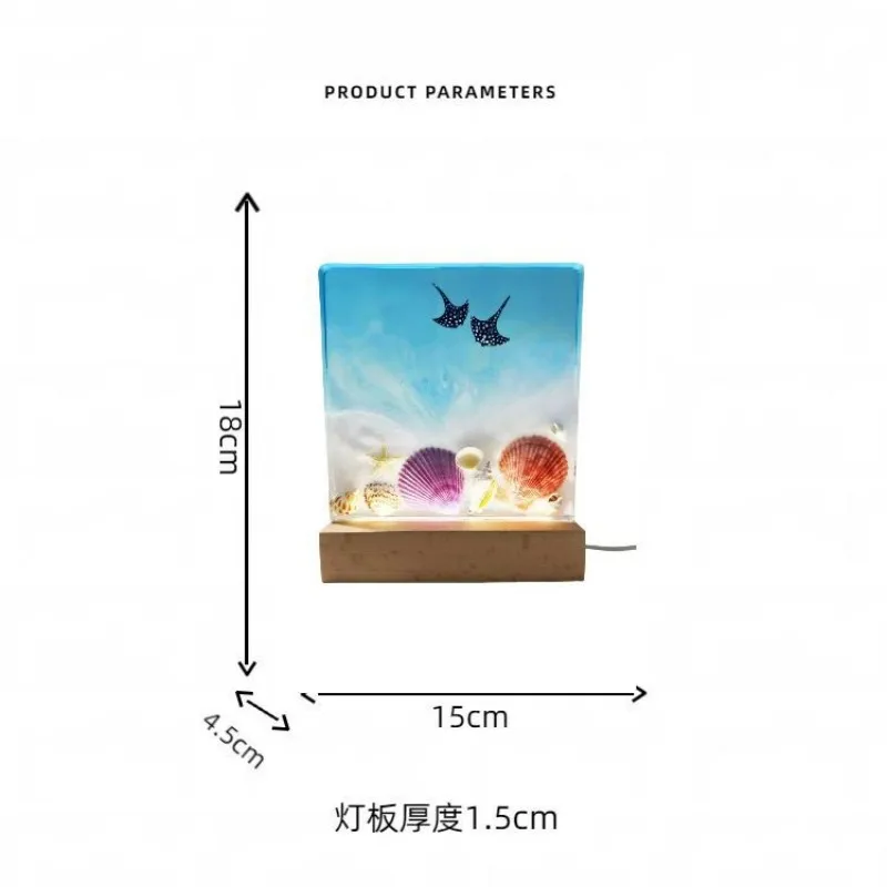 Casual Sea Wave Shell Resin display picture 3