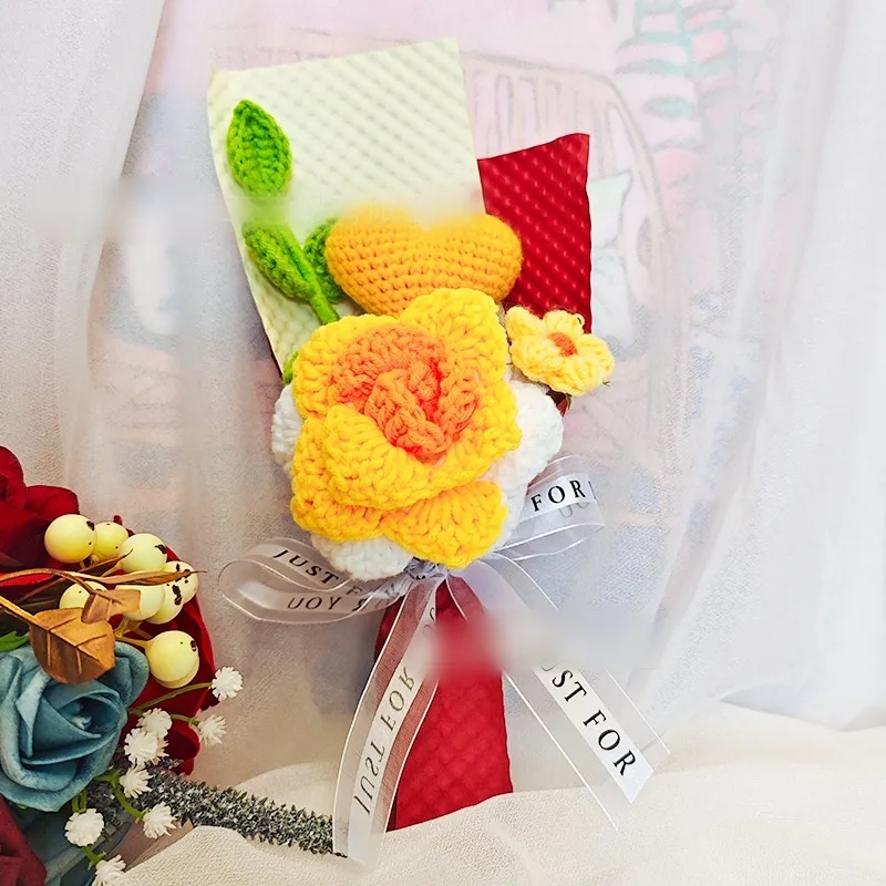 1 Piece Flower Indoor Date Knit Romantic display picture 1