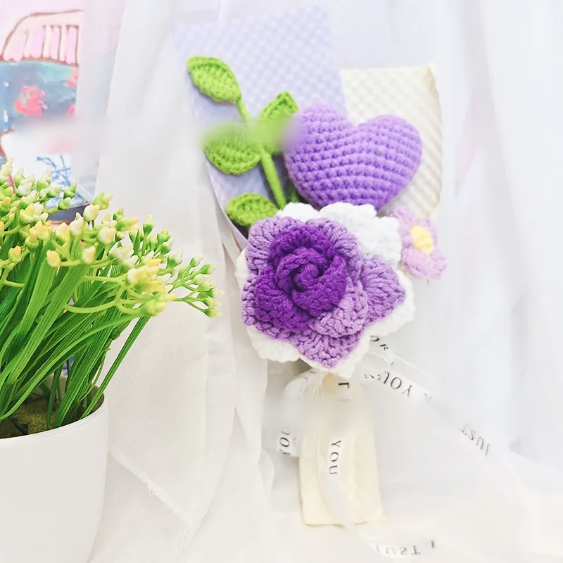 1 Piece Flower Indoor Date Knit Romantic display picture 4