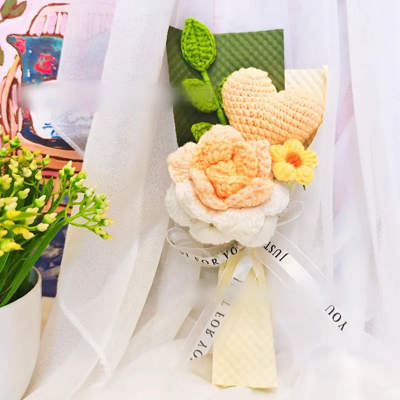1 Piece Flower Indoor Date Knit Romantic display picture 9