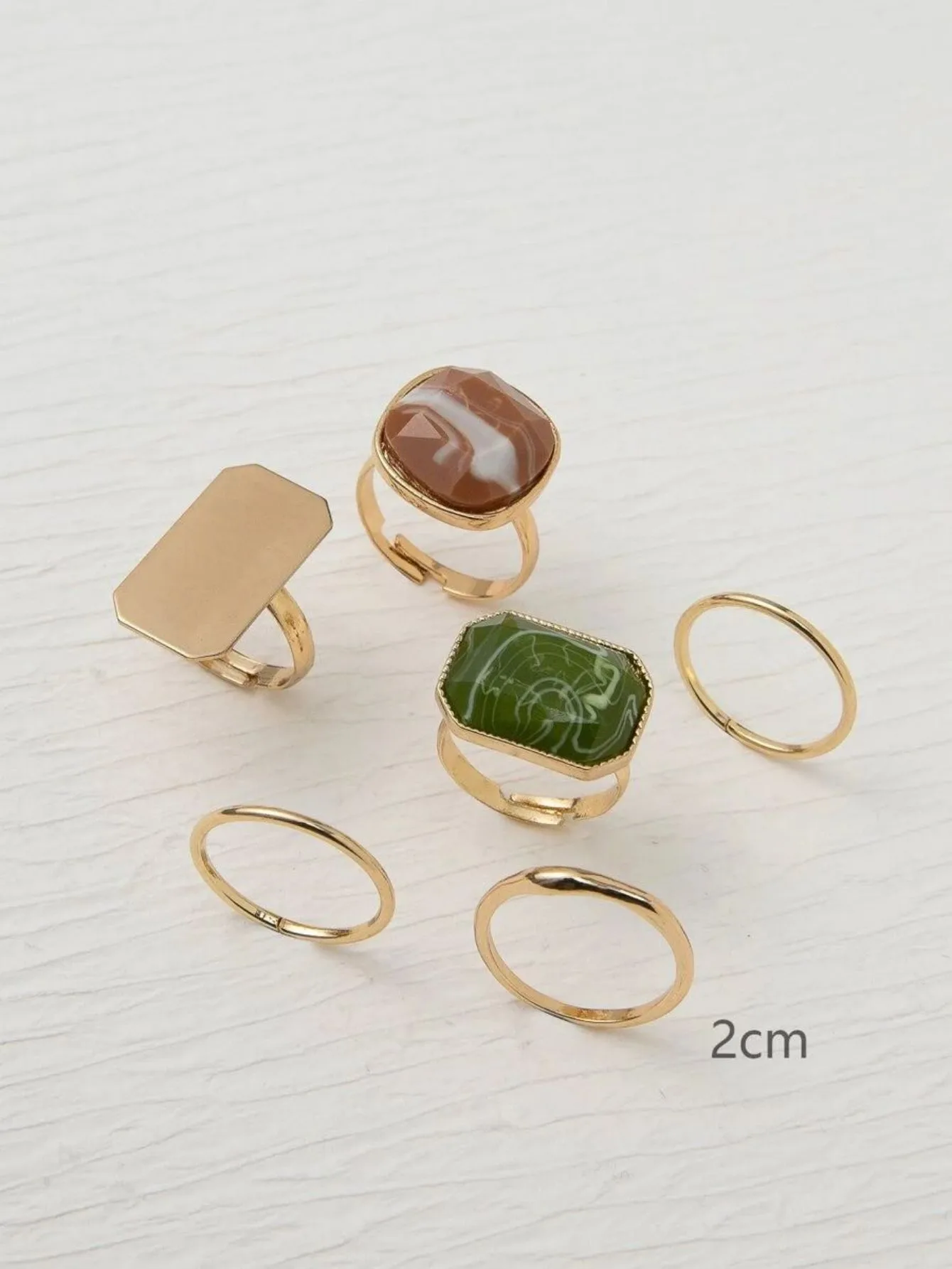 Wholesale Jewelry Vintage Style Classic Style Geometric 304 Stainless Steel Plating Adjustable Ring display picture 1