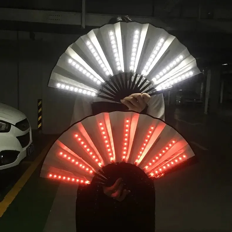 Punk Solid Color Raw Silk Fan Fans & Heating display picture 2