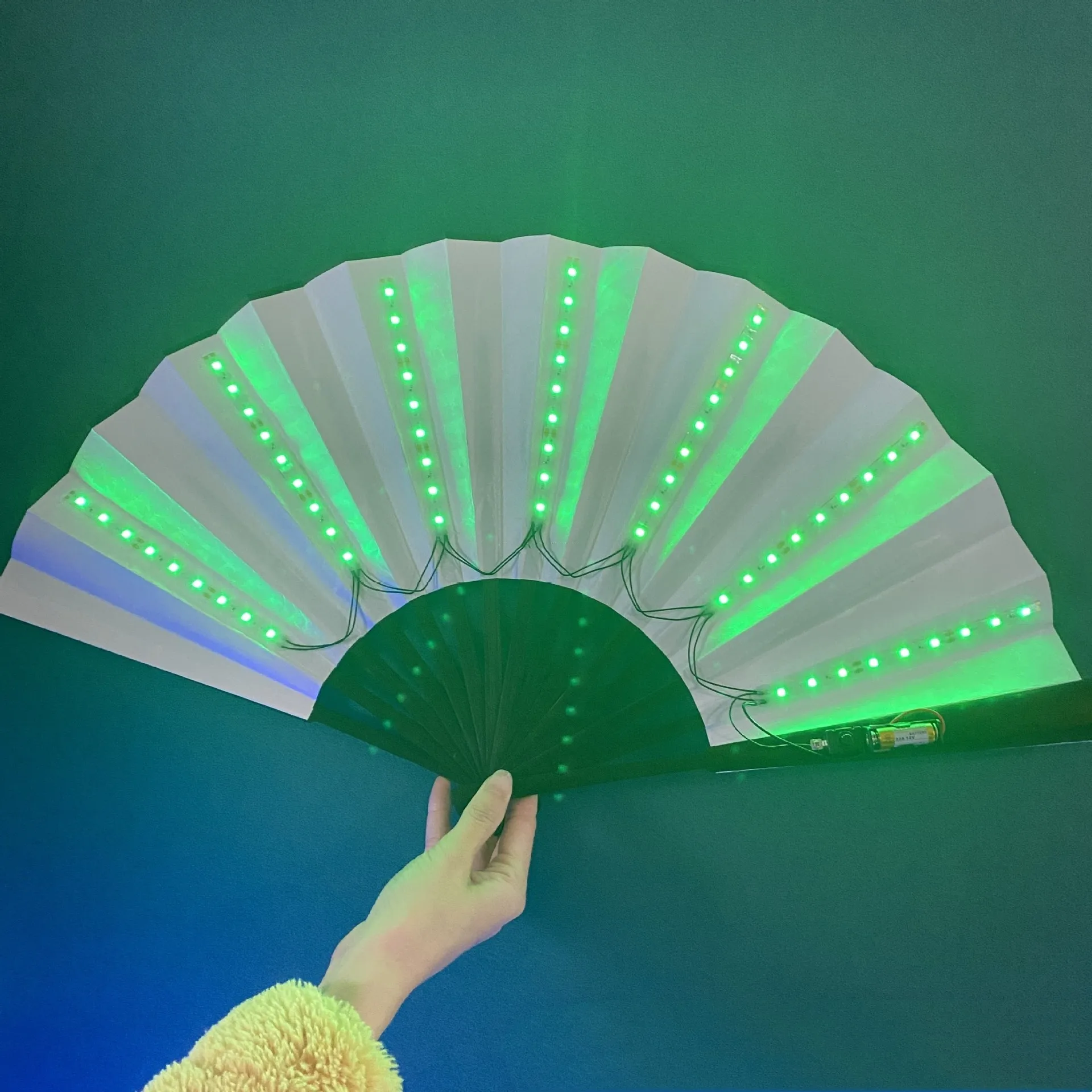 Punk Solid Color Raw Silk Fan Fans & Heating display picture 5