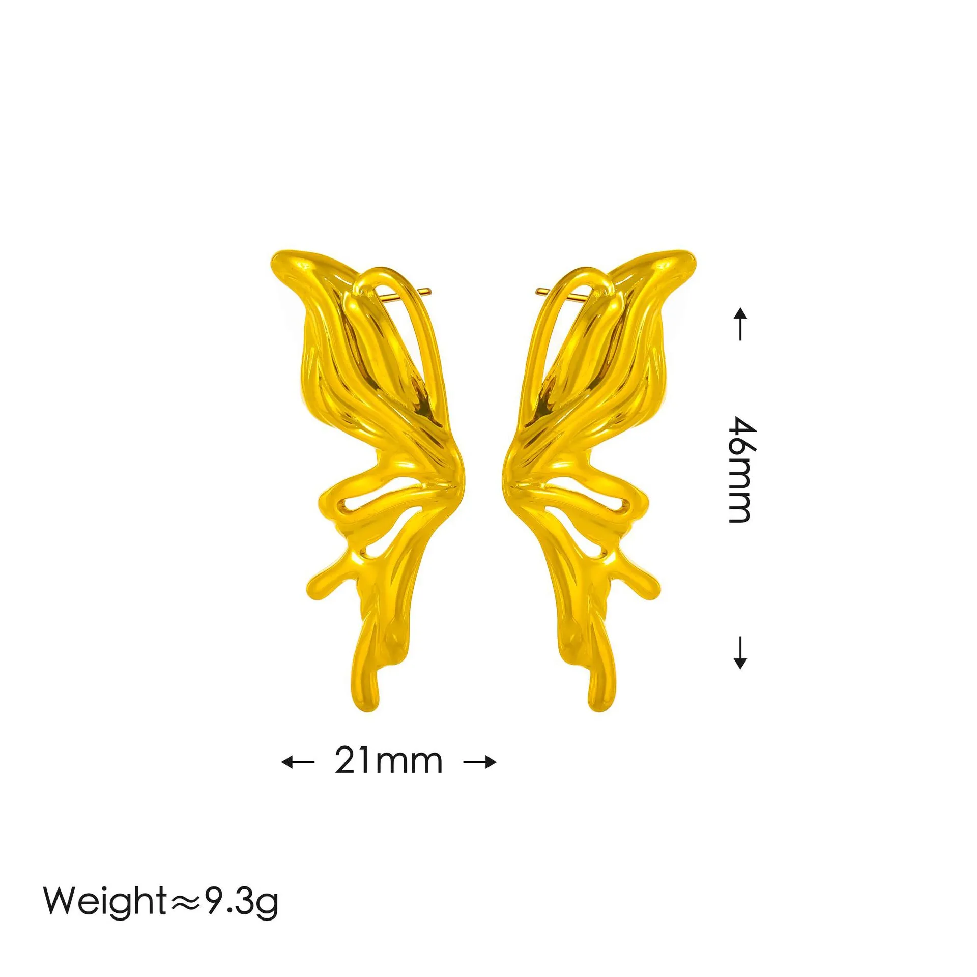 Elegant Simple Style Solid Color 304 Stainless Steel Titanium Steel Plating 18K Gold Plated Women's Earrings Necklace display picture 2