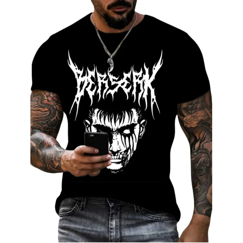 Men's Letter Cattle Simple Style Round Neck Short Sleeve Loose Men's T-shirt display picture 15