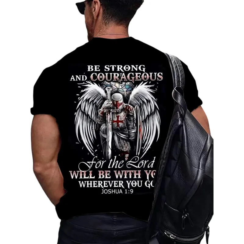 Men's Letter Cattle Simple Style Round Neck Short Sleeve Loose Men's T-shirt display picture 22