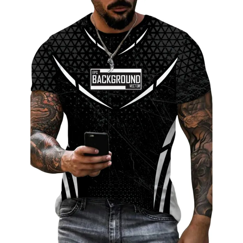 Men's Cattle Simple Style Round Neck Short Sleeve Loose Men's T-shirt display picture 11