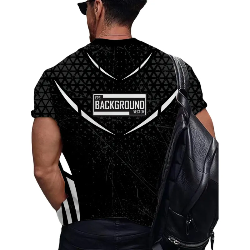 Men's Cattle Simple Style Round Neck Short Sleeve Loose Men's T-shirt display picture 12