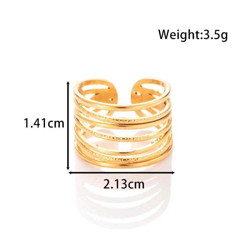 Vintage Style French Style Simple Style Lines 304 Stainless Steel Unisex Jewelry Set display picture 2