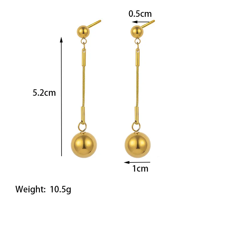 Casual Simple Style Commute Geometric 304 Stainless Steel Polishing Plating 18K Gold Plated Women's Bracelets Earrings Necklace display picture 6