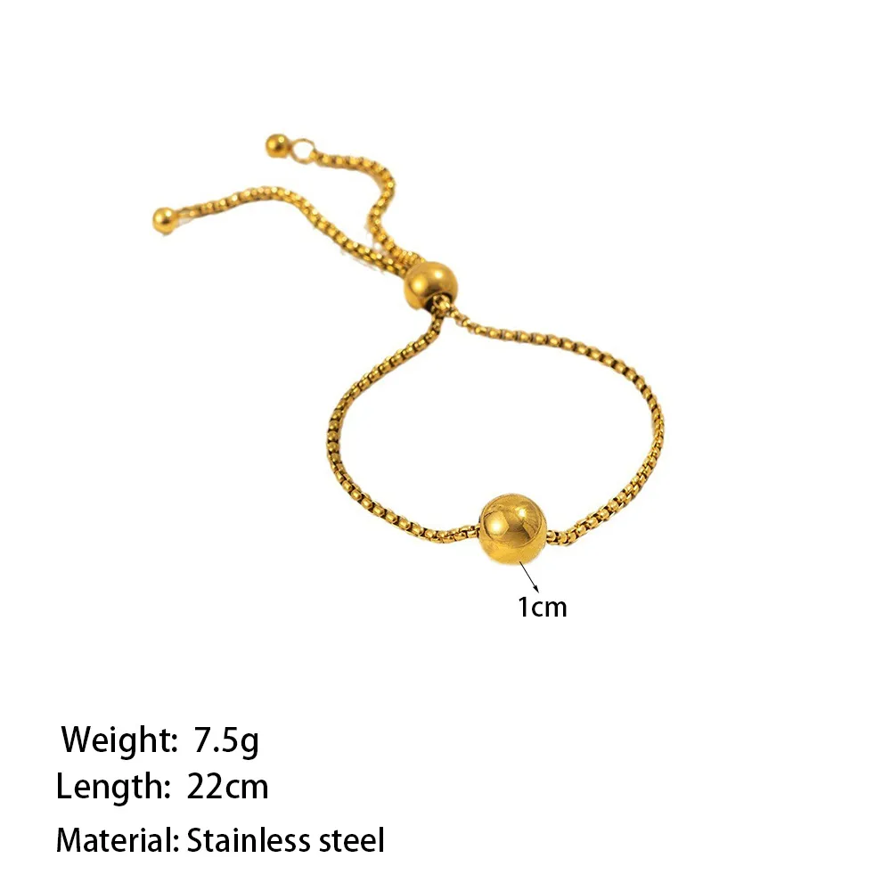 Casual Simple Style Commute Geometric 304 Stainless Steel Polishing Plating 18K Gold Plated Women's Bracelets Earrings Necklace display picture 5