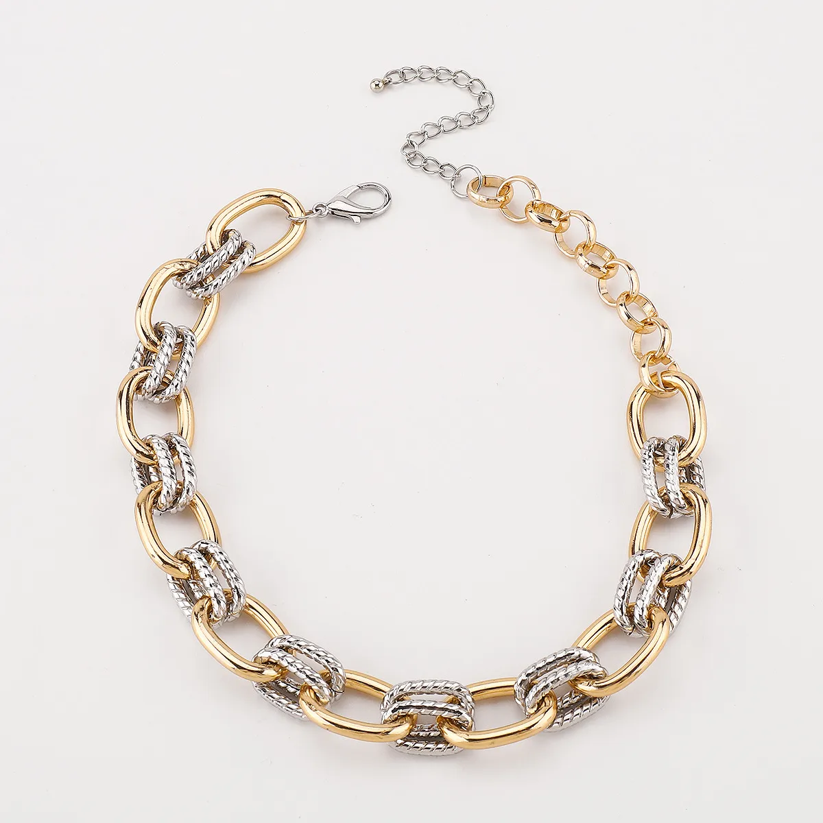 Simple Style Commute Geometric Alloy Iron Aluminum Plating Women's Bracelets Necklace display picture 8