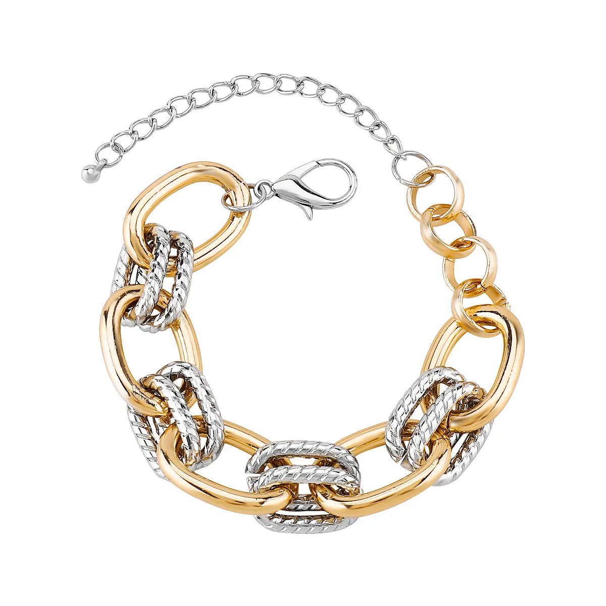 Simple Style Commute Geometric Alloy Iron Aluminum Plating Women's Bracelets Necklace display picture 12