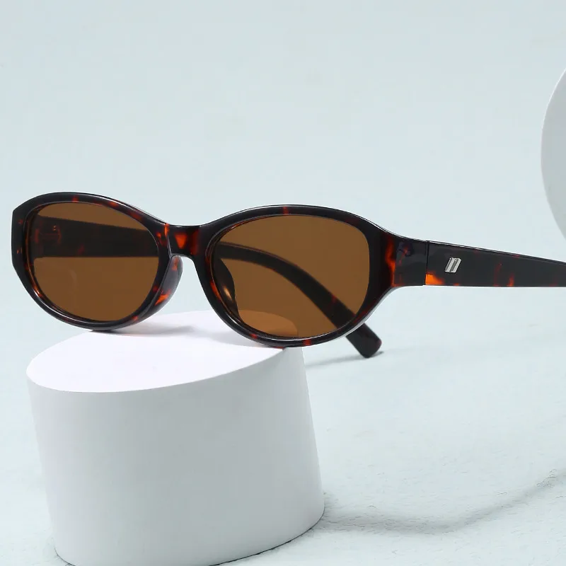 Hip-Hop Solid Color Ac Oval Frame Full Frame Glasses display picture 1