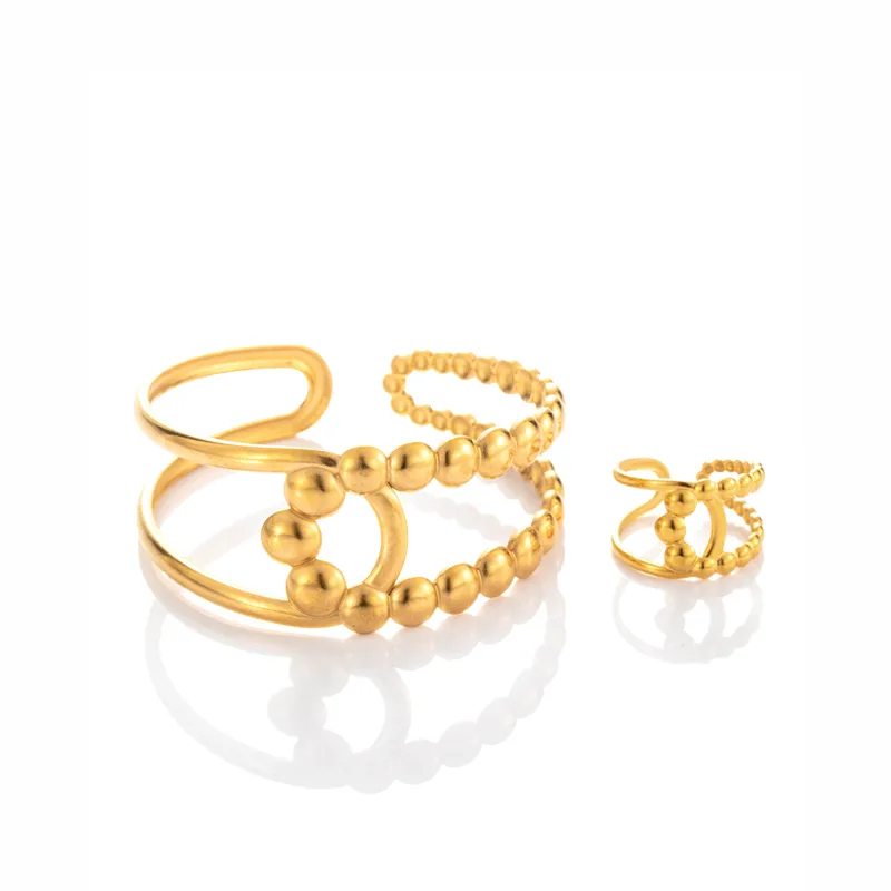 French Style Simple Style Geometric 304 Stainless Steel Unisex Jewelry Set display picture 1