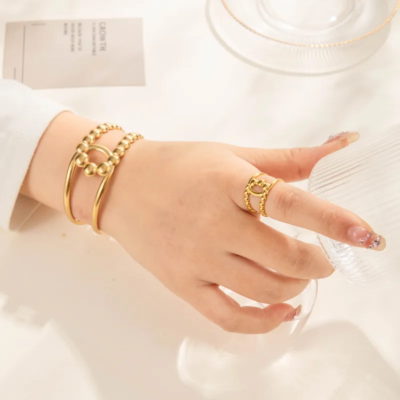 French Style Simple Style Geometric 304 Stainless Steel Unisex Jewelry Set display picture 2