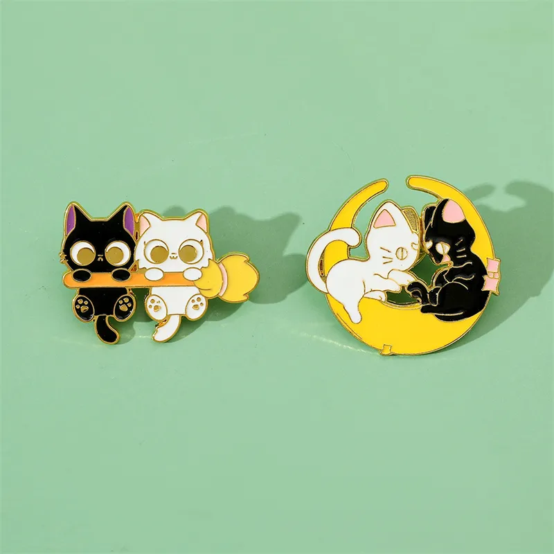 Cartoon Style Cat Alloy Plating Unisex Brooches display picture 10