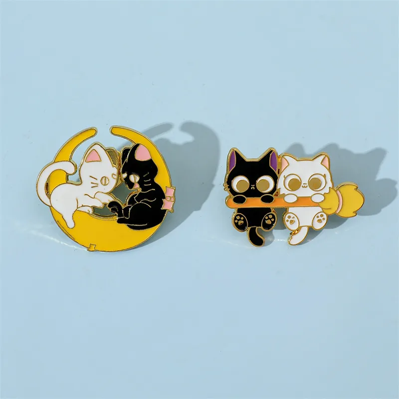 Cartoon Style Cat Alloy Plating Unisex Brooches display picture 12