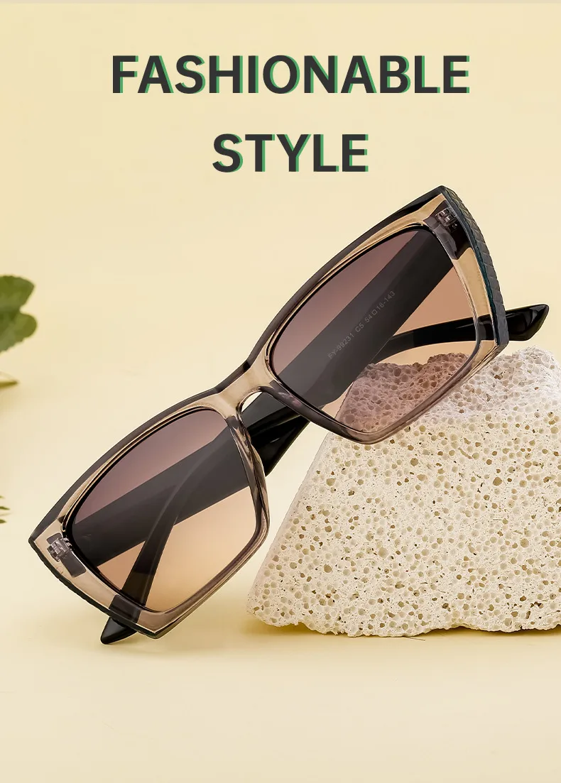 Modern Style Geometric Pc Square Full Frame Glasses display picture 2