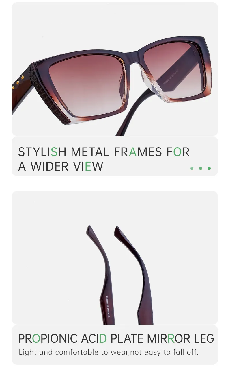 Modern Style Geometric Pc Square Full Frame Glasses display picture 7