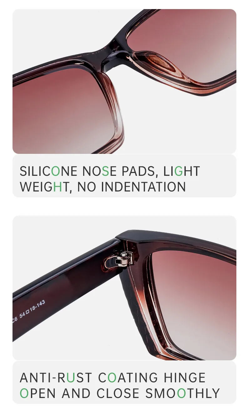 Modern Style Geometric Pc Square Full Frame Glasses display picture 8
