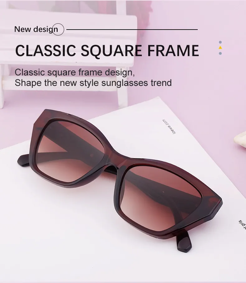 Vacation Classic Style Solid Color Pc Cat Eye Full Frame Glasses display picture 2