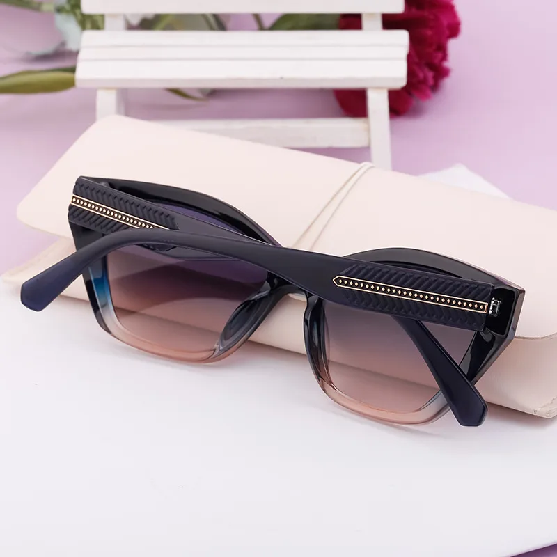 Vacation Classic Style Solid Color Pc Cat Eye Full Frame Glasses display picture 3