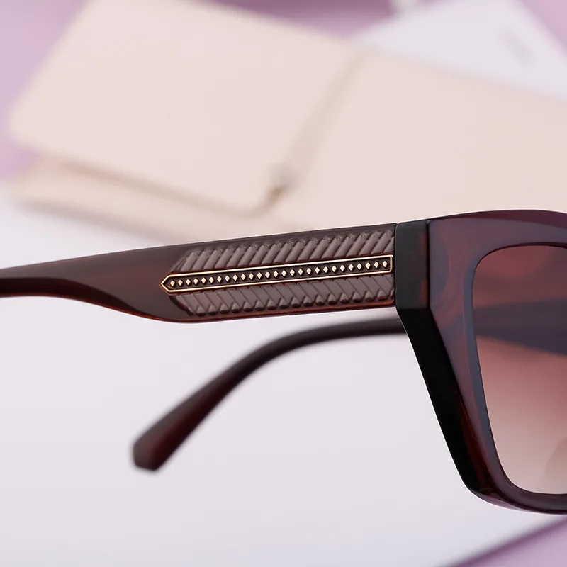 Vacation Classic Style Solid Color Pc Cat Eye Full Frame Glasses display picture 4