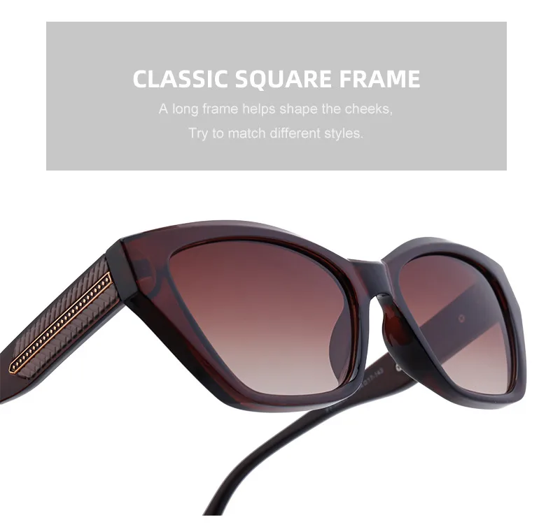 Vacation Classic Style Solid Color Pc Cat Eye Full Frame Glasses display picture 7