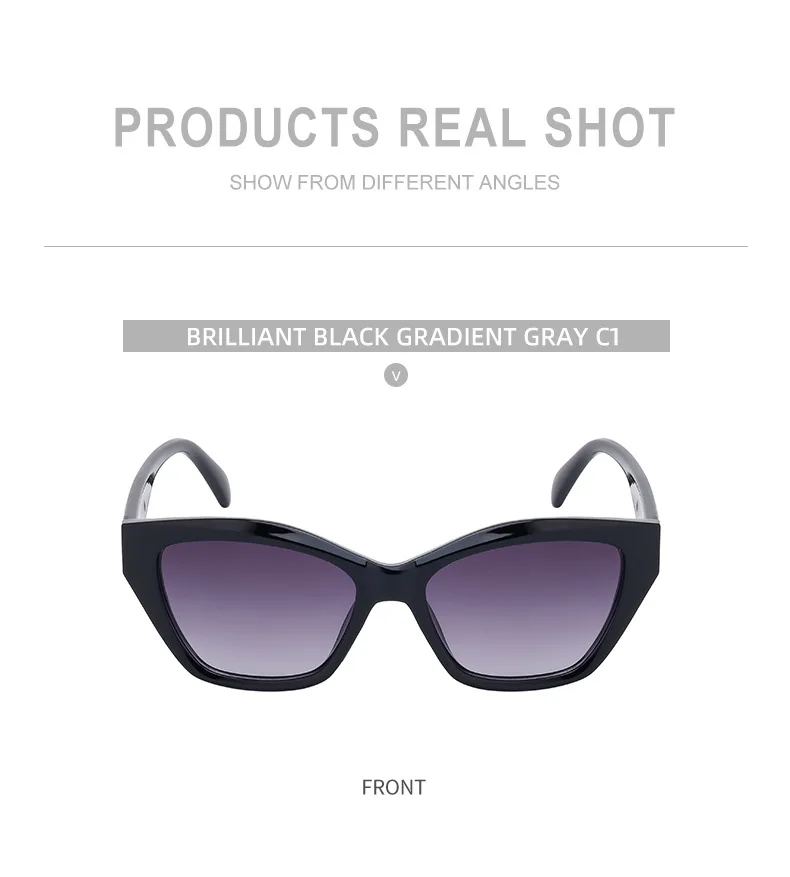 Vacation Classic Style Solid Color Pc Cat Eye Full Frame Glasses display picture 13