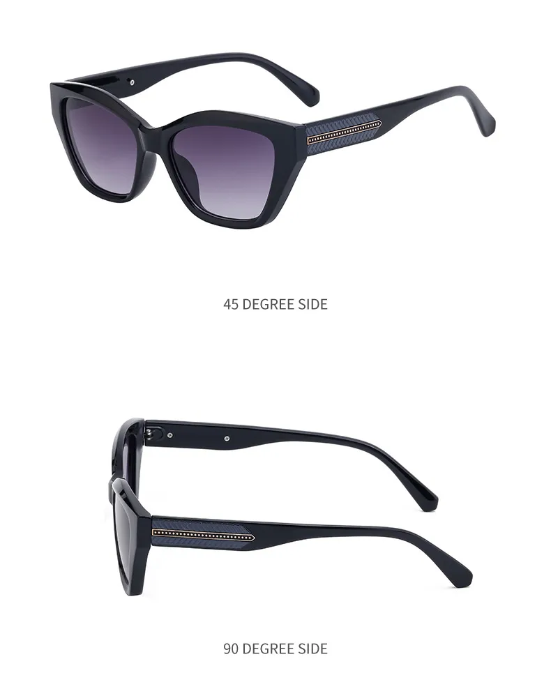 Vacation Classic Style Solid Color Pc Cat Eye Full Frame Glasses display picture 14