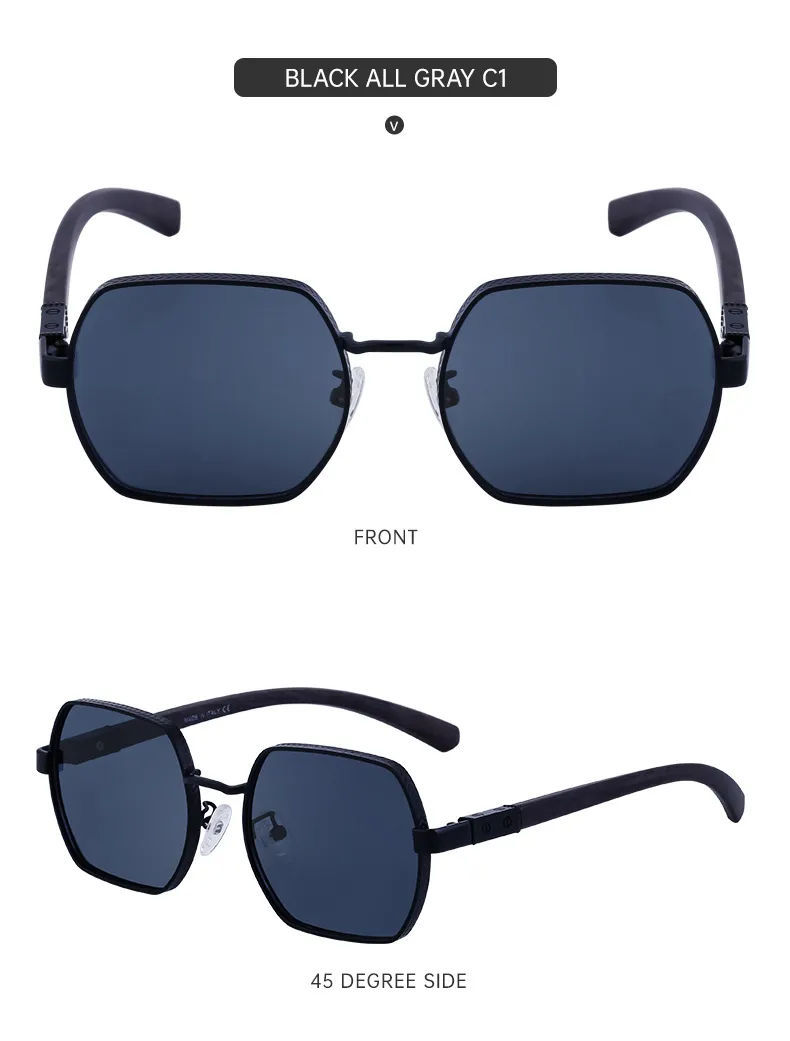 Retro Classic Style Solid Color Pc Square Full Frame Glasses display picture 12