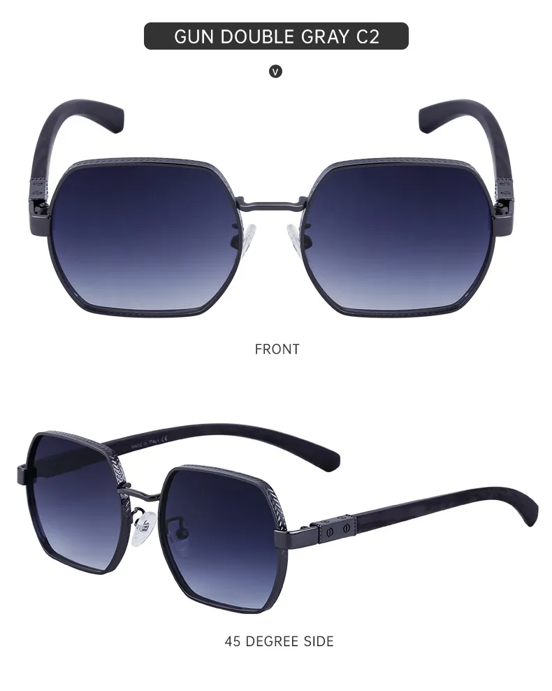 Retro Classic Style Solid Color Pc Square Full Frame Glasses display picture 13