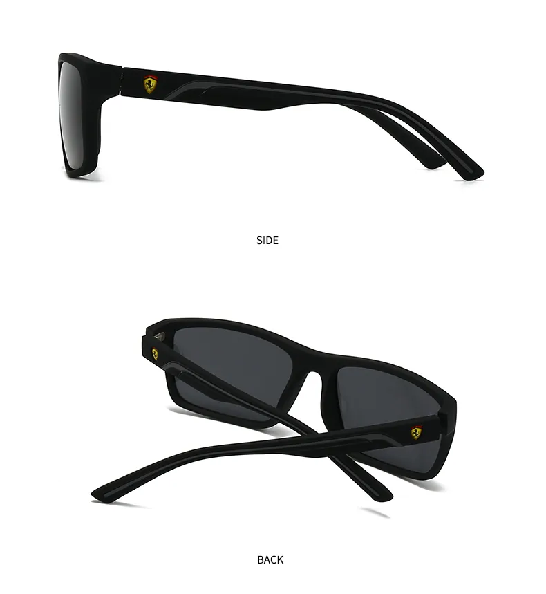 Casual Solid Color PC Polarized Light Square Full Frame Glasses display picture 11