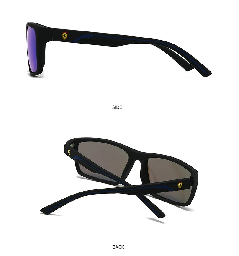 Casual Solid Color PC Polarized Light Square Full Frame Glasses display picture 16