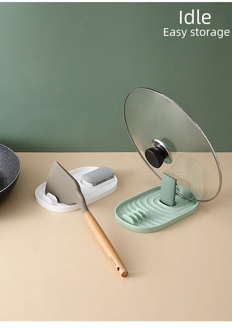 Pot Lid Rack Storage Cleaning Tool Kitchen Utensil Organizer Holder Wall Mounted Pot Cover Hanger Space Saving display picture 10