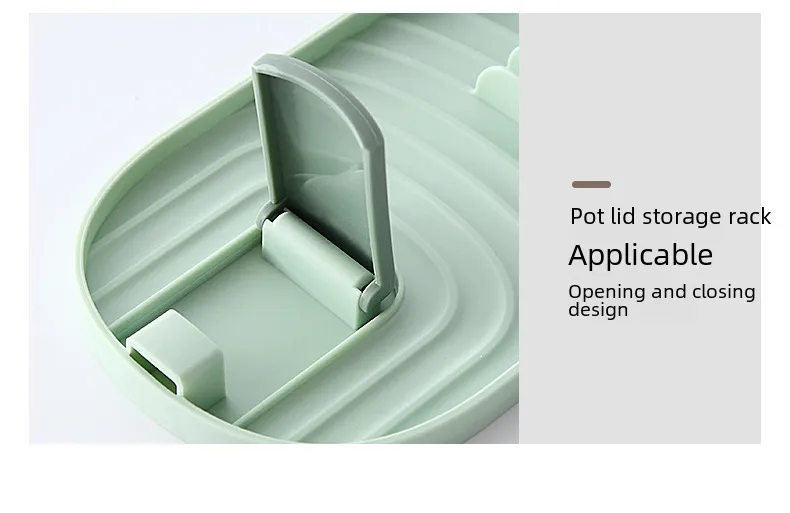 Pot Lid Rack Storage Cleaning Tool Kitchen Utensil Organizer Holder Wall Mounted Pot Cover Hanger Space Saving display picture 16
