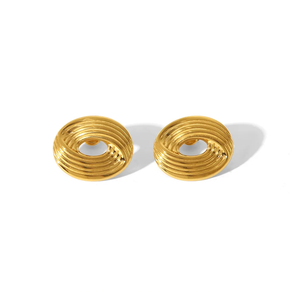Vintage Style Simple Style Eye 304 Stainless Steel 18K Gold Plated Women's Jewelry Set display picture 6