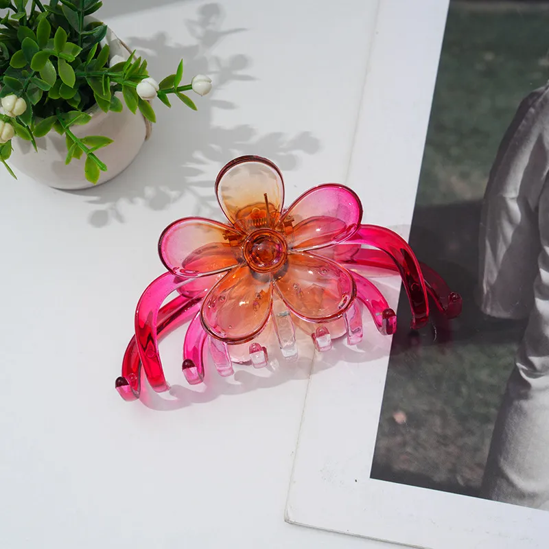 Women's Sweet Simple Style Flower Resin Hair Claws display picture 3