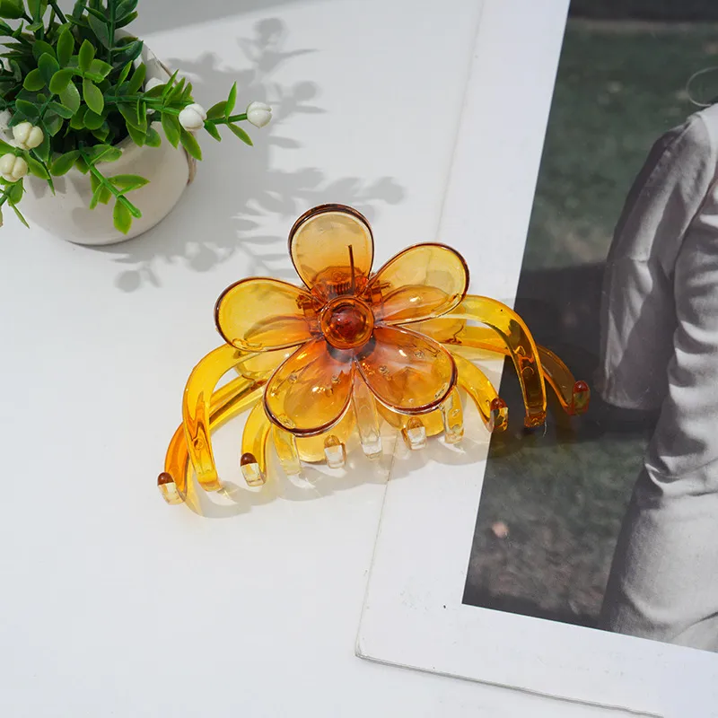 Women's Sweet Simple Style Flower Resin Hair Claws display picture 6