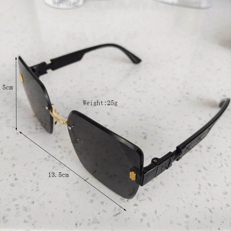 Casual Vacation Square Pc Resin Square Frameless Glasses display picture 4