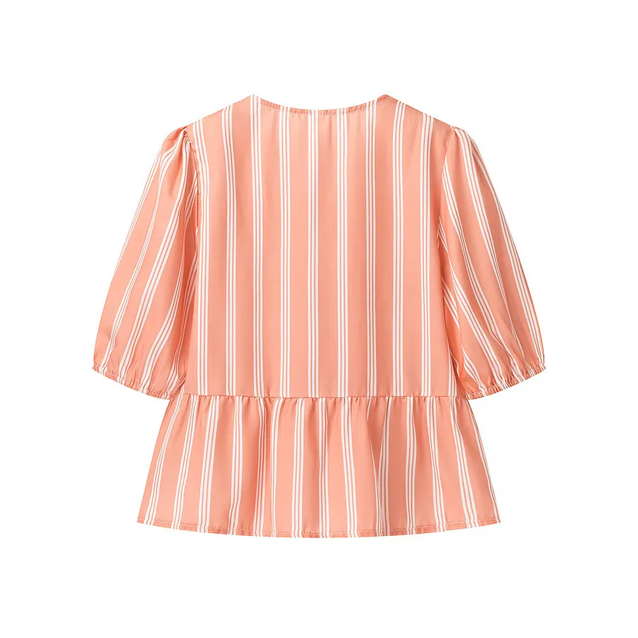 Women's Blouse Half Sleeve Blouses Casual Elegant Streetwear Stripe display picture 18