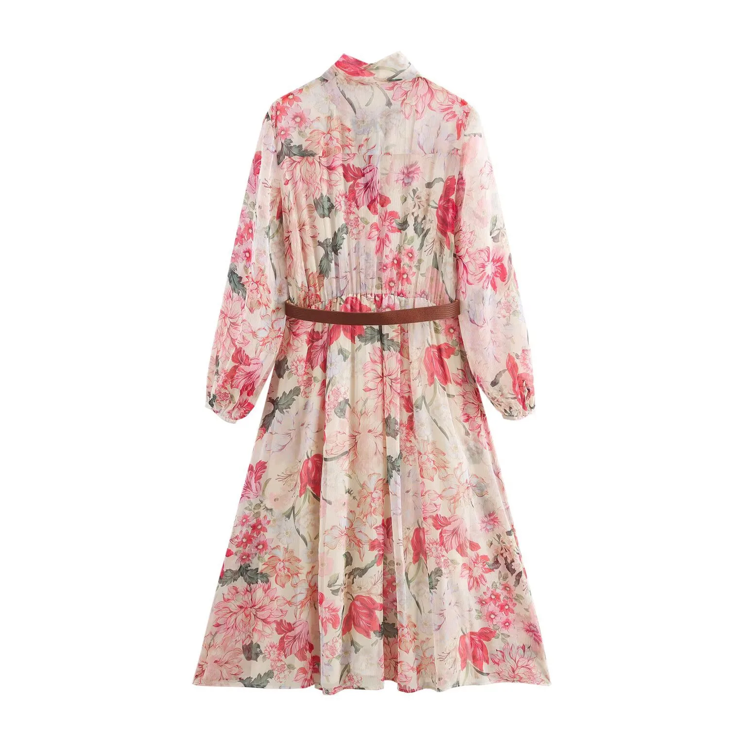 Women's Floral Dress Casual Elegant Streetwear Round Neck Long Sleeve Printing Maxi Long Dress Holiday Banquet Selfie display picture 10