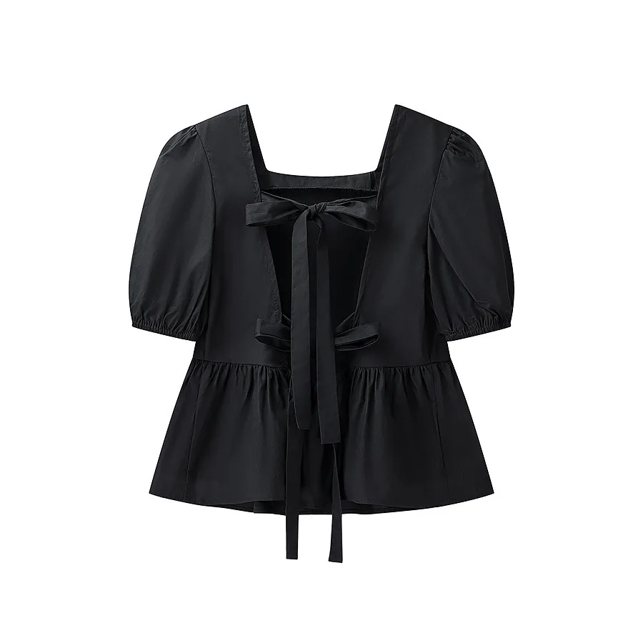 Women's Blouse Half Sleeve Blouses Streetwear Solid Color display picture 7