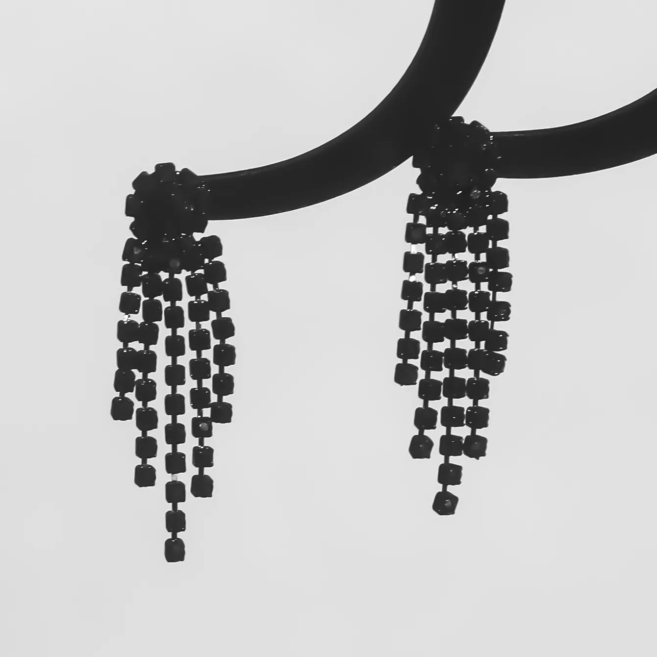 1 Pair Vacation Simple Style Solid Color Inlay Copper Rhinestones Ear Studs display picture 4