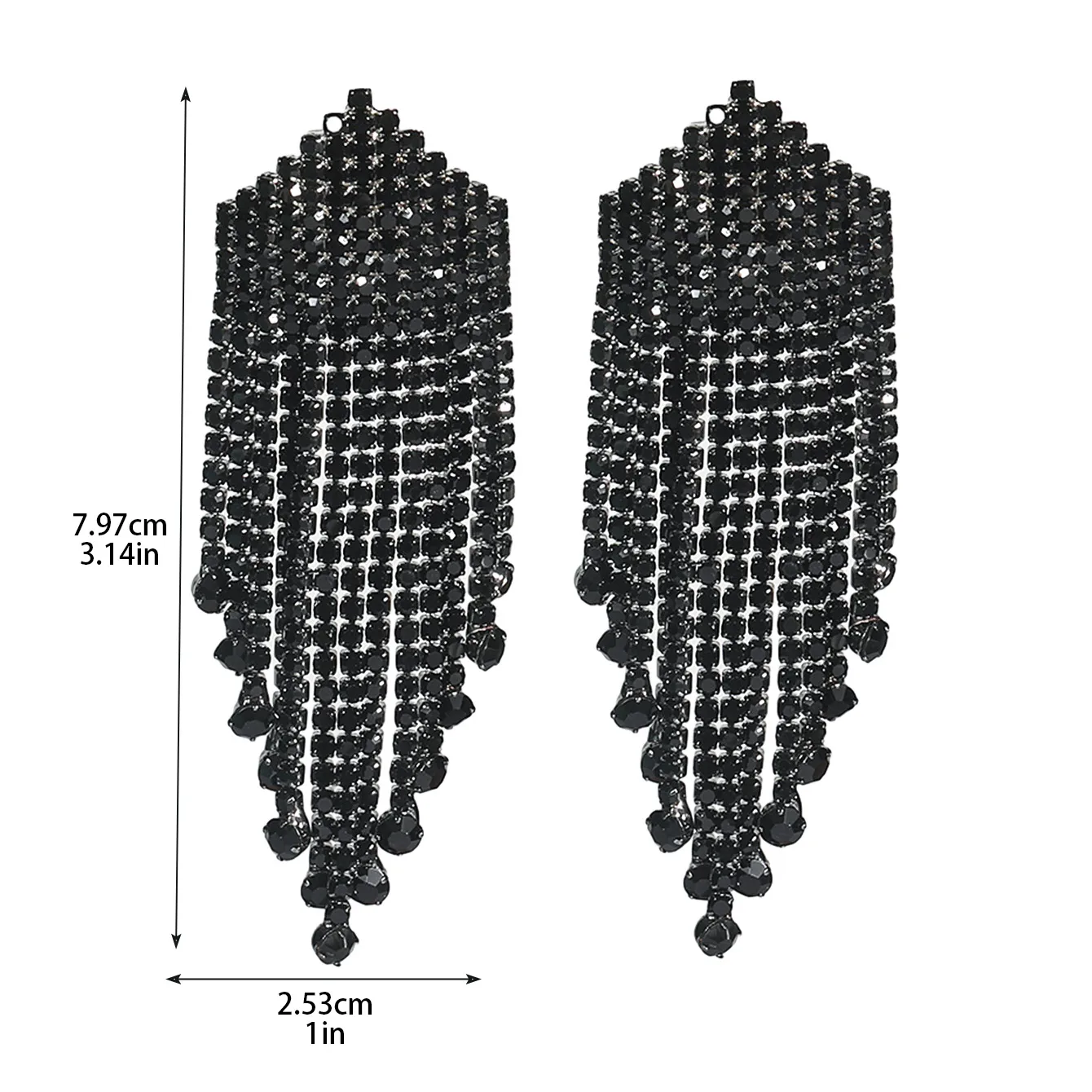 1 Pair Vacation Simple Style Solid Color Inlay Copper Rhinestones Ear Studs display picture 20